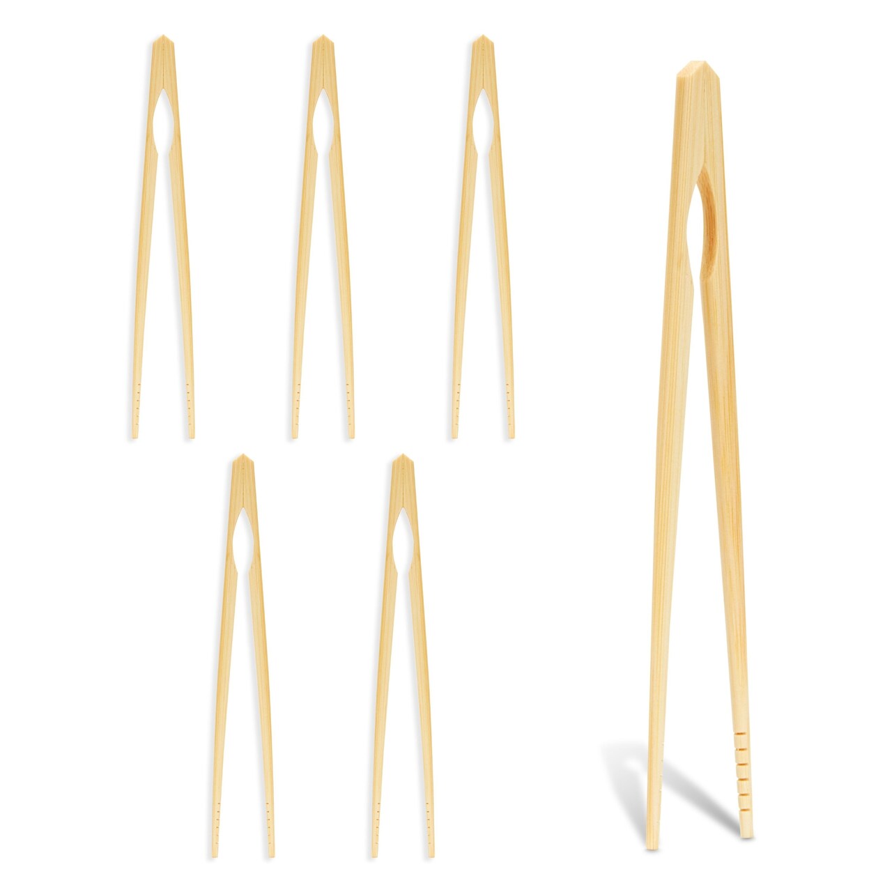 6 Pairs Training Chopsticks for Kids, Reusable Bamboo Utensils for Beginners (7 Inches)